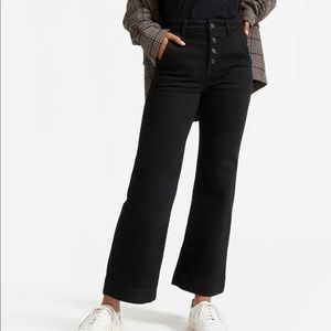 everlane the wide leg jean black